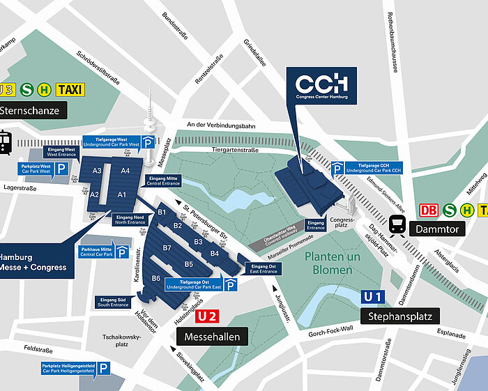 Hamburg Messe Anfahrtsplan