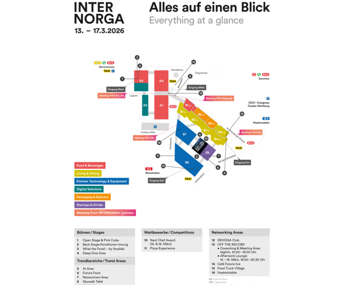 INTERNORGA 2026 Area Plan